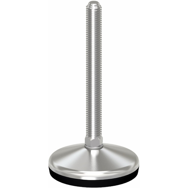 Martin Piede INOX A2 Base Vulcanizzata Snodato 10° D.MM 80 M10/M12/M14 - MARTIN - Immagine 3